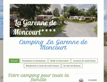 Tablet Screenshot of campinglagarennedemoncourt.com